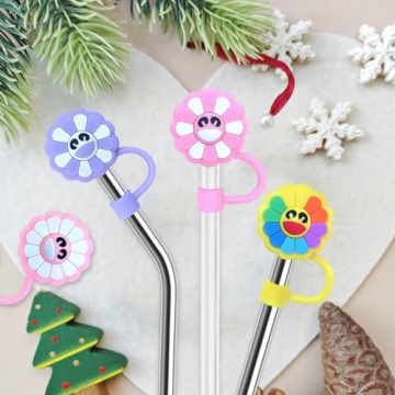 Cute Silicone Straw Covers for Stanley Cup | 6Pcs Pack