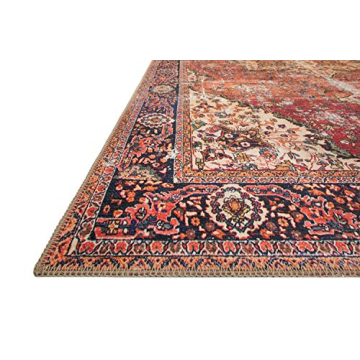 Loloi II Loren Red/Navy 7'-6" x 9'-6" Area Rug