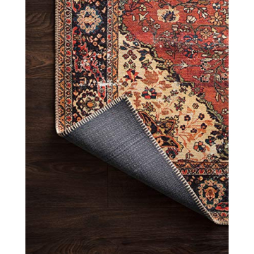 Loloi II Loren Red/Navy 7'-6" x 9'-6" Area Rug