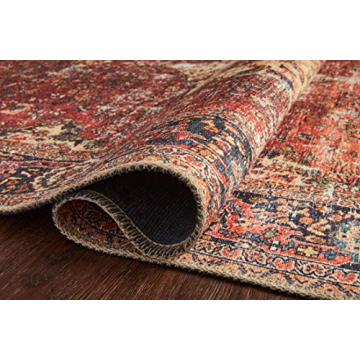 Loloi II Loren Red/Navy 7'-6" x 9'-6" Area Rug