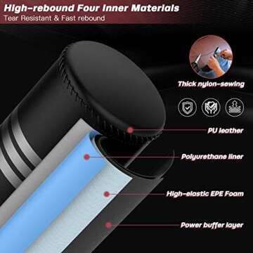 Dripex Freestanding Punching Bag- Heavy Boxing Bag with Stand for Adult Youth - Men StandingBoxing Bags for Home Gym