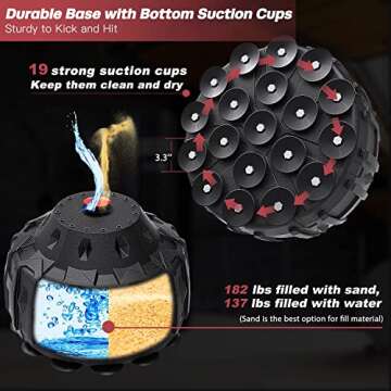 Dripex Freestanding Punching Bag- Heavy Boxing Bag with Stand for Adult Youth - Men StandingBoxing Bags for Home Gym