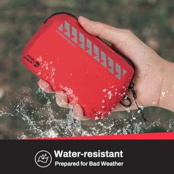 RHINO RESCUE Mini First Aid Kit for Travel, Water-resistant & Ultralight Portable Quick Search Emergency Med Kit for Car, Camping, Hiking,Cycling, Backpacking, HSA/FSA Eligible (EDC)