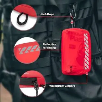 RHINO RESCUE Mini First Aid Kit for Travel, Water-resistant & Ultralight Portable Quick Search Emergency Med Kit for Car, Camping, Hiking,Cycling, Backpacking, HSA/FSA Eligible (EDC)