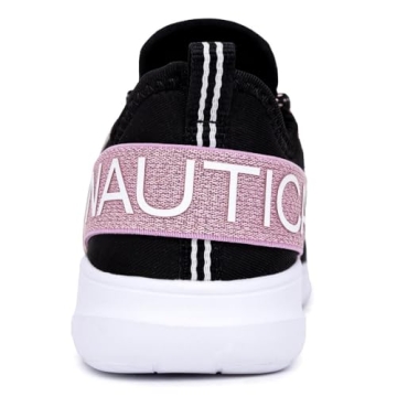 Nautica Kids Girls Metallic Fashion Sneaker Lace-Up Athletic Running Shoe I kappil I (Big Kid - Little Kid - Toddler)