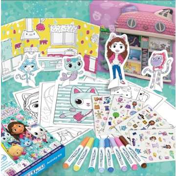 Crayola Color Wonder Gabby's Dollhouse Activity Kit, Mess Free Coloring Set for Toddlers, Kids Toys, Gifts for Girls & Boys, 3+