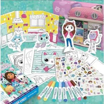 Crayola Color Wonder Gabby's Dollhouse Activity Kit, Mess Free Coloring Set for Toddlers, Kids Toys, Gifts for Girls & Boys, 3+