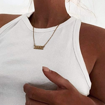 18K Gold Plated 1994 Birth Year Necklace for Women