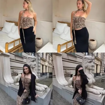 Leopard Print Bandeau Tube Top for Women - Trendy Style