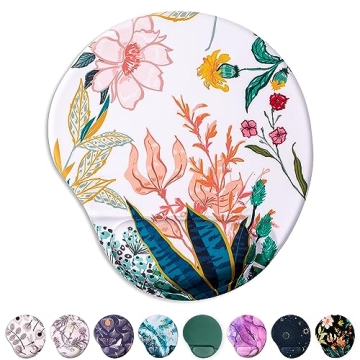 HODYXIN Ergonomic Mouse Pad with Wrist Support - Comfort & Style for Home or Office Gaming