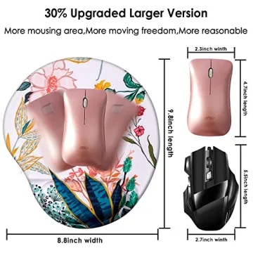 Ergonomic Mouse Pad with Wrist Support for Comfort
