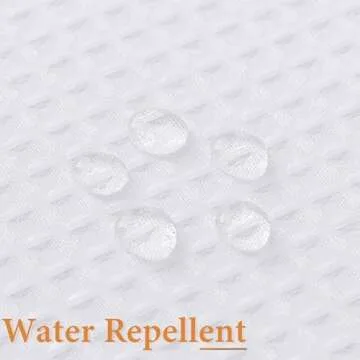 Naturoom White Waffle Shower Curtain Set with Snap-in Liner, 240GSM Modern Waffle Weave Heavyweight Fabric Shower Curtain and Liner for Luxury Neutral Hotel & Spa Bathroom Decor, 72x90