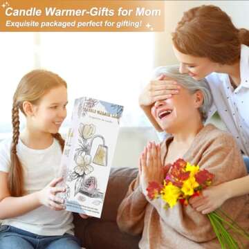 Hong-in Candle Warmer Lamp-Electric Candle Warmer with Timer, for Mom,Dimmable Candle Warmers for Ja...