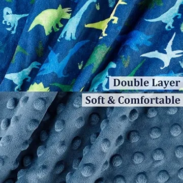 TANOFAR Toddler Car Seat Poncho Cozy Dino Hooded Blanket