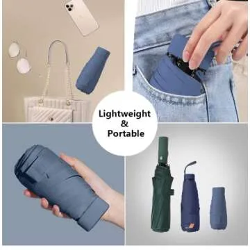 Compact Mini Travel Umbrella for Sun and Rain Protection