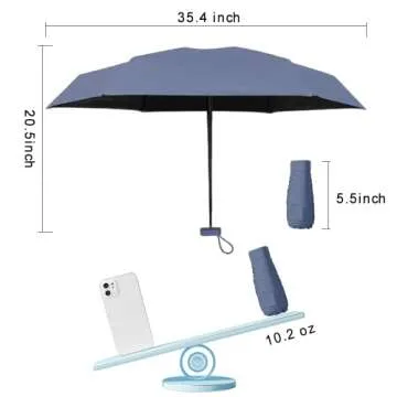 Compact Mini Travel Umbrella for Sun and Rain Protection
