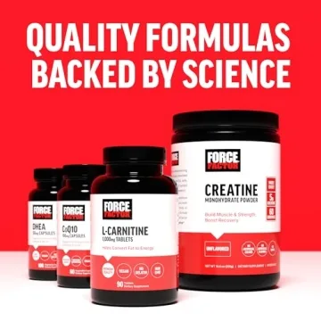 FORCE FACTOR Creatine Monohydrate for Muscle Gain & Strength