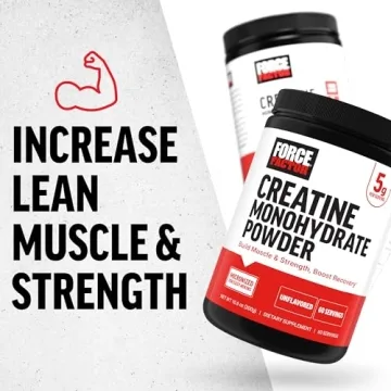FORCE FACTOR Creatine Monohydrate for Muscle Gain & Strength
