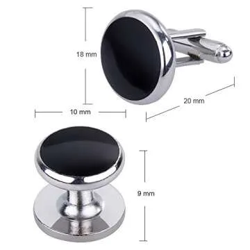 Elegant Rovtop Cufflinks and Studs Set for Men