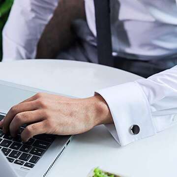 Elegant Rovtop Cufflinks and Studs Set for Men