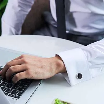 Elegant Rovtop Cufflinks and Studs Set for Men