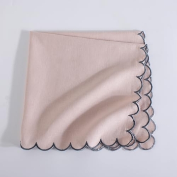Premium Fingercraft Scallop Napkin Set - Perfect for All Occasions