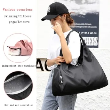 Stylish Forestfish Yoga Gym Bag with Compartment & Storage