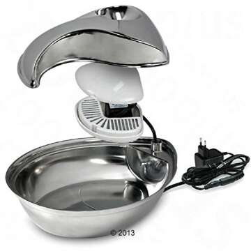 Pioneer Pet Stainless Steel Fountain Raindrop Design