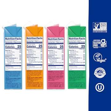 nutpods Variety Pack with Gingerbread Coffee Creamer, Sweetened with Organic Cane Sugar, Made from Almonds and Coconuts, Gluten Free, Non-GMO, Vegan, Kosher (4-pack)