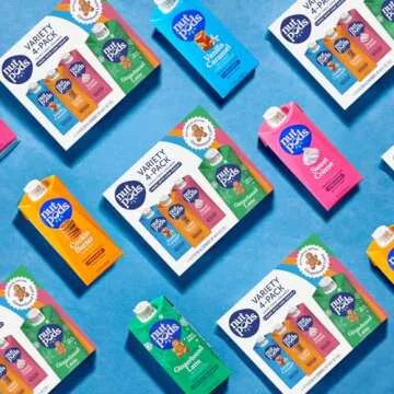 nutpods Variety Pack with Gingerbread Coffee Creamer, Sweetened with Organic Cane Sugar, Made from Almonds and Coconuts, Gluten Free, Non-GMO, Vegan, Kosher (4-pack)