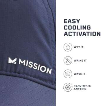 MISSION Cooling Performance Hat - Unisex Cap for All Activities