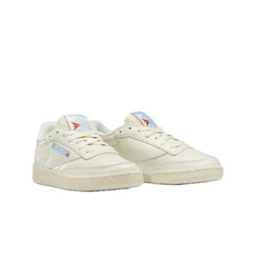 Reebok womens CLUB C 85 VINTAGE,CHALK/ALABAS/SKYBLU,6