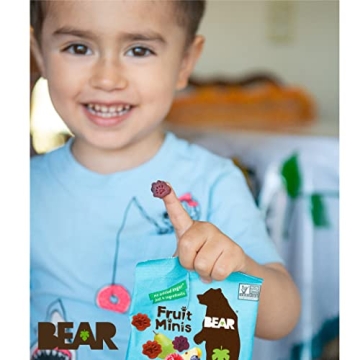 BEAR Real Fruit Snack Minis - Raspberry/Blueberry, Vegan