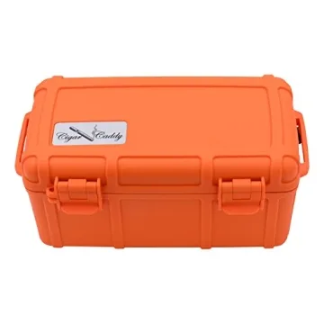 Cigar Caddy 3540-R Blaze Waterproof Travel Humidor for 15 Cigars