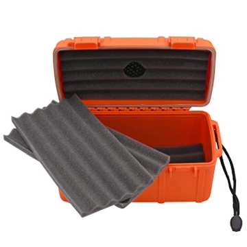 Cigar Caddy 3540-R Blaze Waterproof Travel Humidor for 15 Cigars