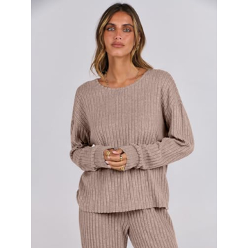 Soft ANRABESS Women’s 2 Piece Lounge Set for Cozy Days