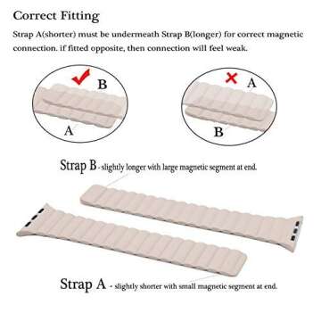 INI Compatible with Apple Watch Band 49mm 46mm 45mm 44mm 42mm 41mm 40mm 38mm - Adjustable Leather St...