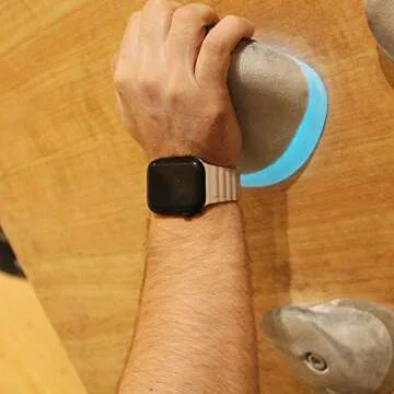 INI Compatible with Apple Watch Band 49mm 46mm 45mm 44mm 42mm 41mm 40mm 38mm - Adjustable Leather Strap with Magnetic Closure System for iWatch Series 10 Ultra 2 Ultra/9/8/7/SE/6/5/4/3/2/1 - Tan