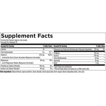 Designs for Health Electrolyte Synergy Powder - Hydration Support Drink Mix Powder Supplement with Vitamin C, D-Ribose + Antioxidants - Natural Lemon-Orange Flavor (30 Servings / 240g)