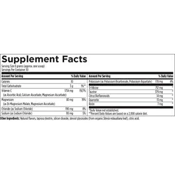 Designs for Health Electrolyte Synergy Powder - Hydration Support Drink Mix Powder Supplement with Vitamin C, D-Ribose + Antioxidants - Natural Lemon-Orange Flavor (30 Servings / 240g)