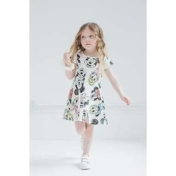 Adorable Disney Themed Skater Dress for Girls