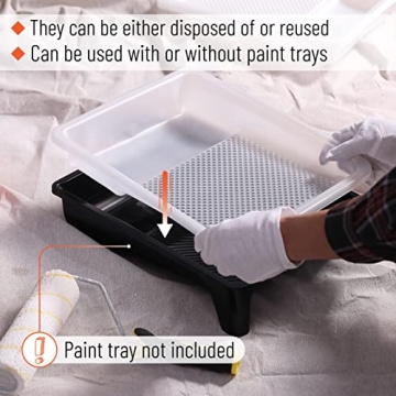 Bates Paint Tray Liners - Durable Disposable Trays Pack