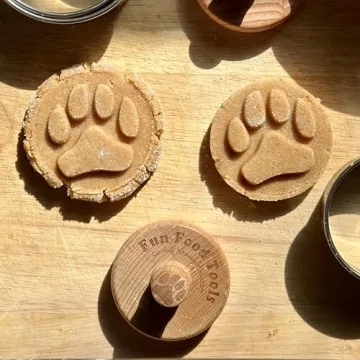 Fun Food Tools Wood Cookie Stamp for Creative Baking