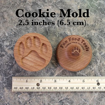 Fun Food Tools Wood Cookie Stamp for Creative Baking