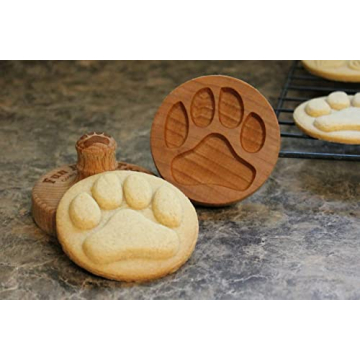 Fun Food Tools Wood Cookie Stamp for Creative Baking