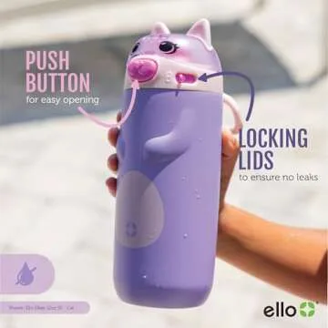 Ello Ellies 12oz Stainless Steel Kids Water Bottle