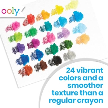 Ooly 24 Color Smooth Stix Gel Crayons - Watercolor Fun