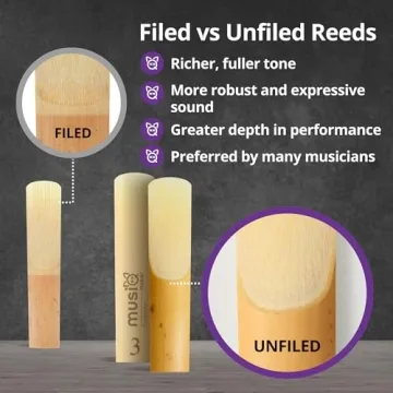 Premium Alto Saxophone Reeds - 10 Pack for Musicians