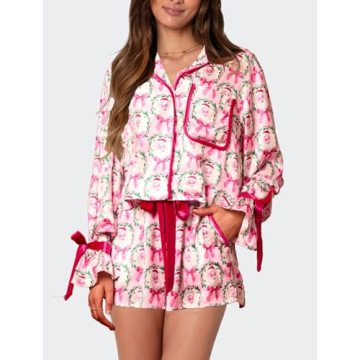 Faretumiya Women Christmas Pajamas Set - Festive Comfort