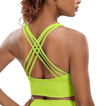 CRZ YOGA Strappy Longline Sports Bra - Stylish, Comfortable, and Versatile